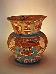 Dekorierte Vase, Teotihuacan-Kultur