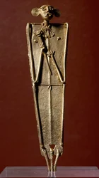 Präkolumbianische Kunst, Muisca-Kultur: Statuette einer Frau (Tunjo) in Gold