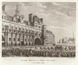 Die Ankunft des Königs im Rathaus