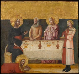 Maria Magdalena wäscht Christus die Füße