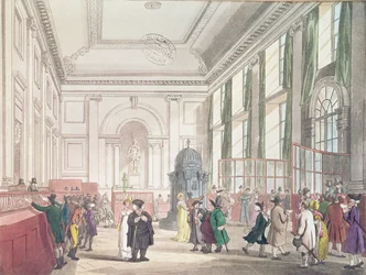 Bank of England, Große Halle, aus Ackermanns 