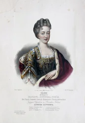 Porträt von Prinzessin Charlotte von Braunschweig-Wolfenbüttel 1694-1715, Ehefrau von Zarewitsch Alexei Petro