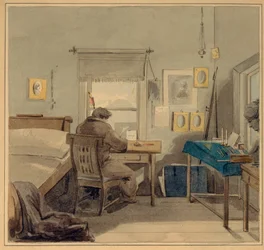 Bei der Arbeit. Im Haus von Pavel Naschtschokin, 1824