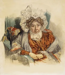 Porträt von Natalia Kirillovna Zagryazyskaya geb. Razumovskaya 1747-1837, 1821