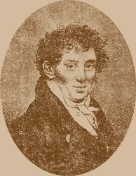 Porträt des Komponisten und Gitarristen Andrei Osipovich Sychra 1773-1850, 1817
