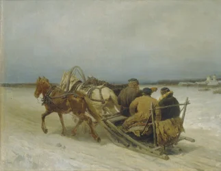 Troika im Winter, 1880er