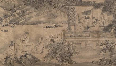 Dichterversammlung im Orchideenpavillon (datiert 1607)