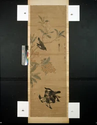 Vögel und Zweig