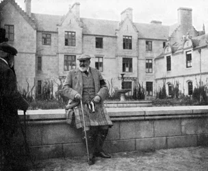 König Edward VII 1841-1910 in Balmoral, Schottland, 1908