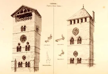 Fragmente von Baronialresidenzen, Cahors, Frankreich, aus 
