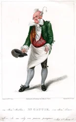 Mr. Gattie als Monsieur Morbleu in Monsieur Tonson