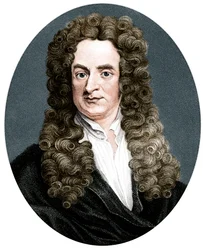 Isaac Newton, englischer Mathematiker, Astronom und Physiker, 1818