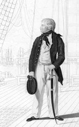 Prinz William Henry als Seekadett an Bord der Prince George, 1831