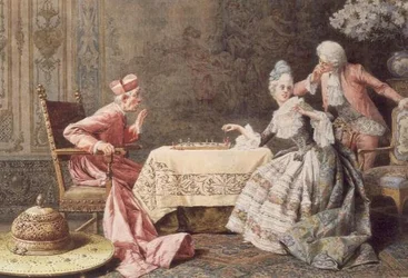 Schachspielen mit dem Kardinal