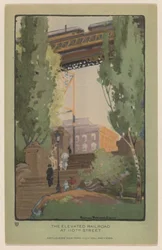 Die Hochbahn an der 110. Straße