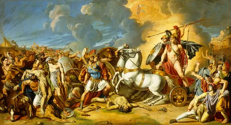 Eine Szene aus den Trojanischen Kriegen