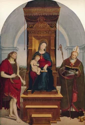 Die Madonna Degli Ansidei, 1505, um 1915