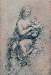 Die Jungfrau und das Kind, Studie für die Madonna di Foligno, ca. 1511