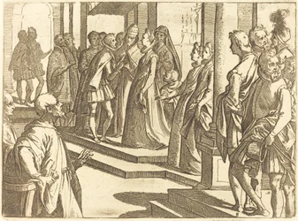 Die Verlobung von Margarete von Österreich mit Philipp III., König von Spanien