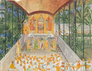 Feier der Geburt von Krishna Janamashtami, ca. 1880-1900