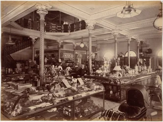 Das Geschäft von Treacher and Co. im Fort, Bombay