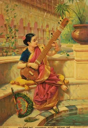 Kadambari spielt Sitar