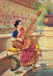 Kadambari spielt Sitar, Bearbeitung