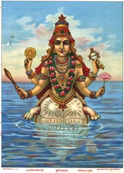 Kurma Avatar von Raja Ravi Varma