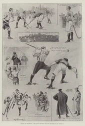 Hockey in Richmond, das Spiel zwischen England und Irland am 11. März