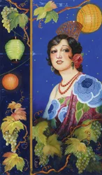 Junge Frau mit Schal, ca. 1925