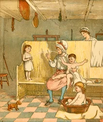 Badezeit, um 1881