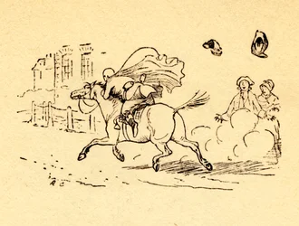 John Gilpins Pferd geht durch, und sein Hut und seine Perücke fliegen davon, 1878, um 1918