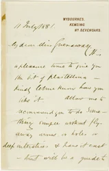 Brief an Kate Greenaway