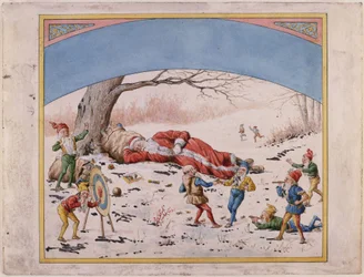 Der heilige Nikolaus und seine Wichtel