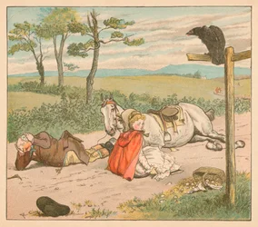 Die Stute brach sich die Knie und der Bauer seine Krone