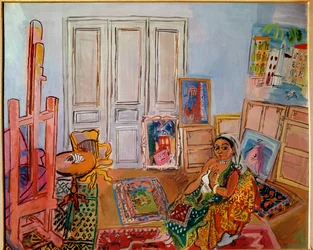 Hindu-Modell im Atelier, 20. Jahrhundert