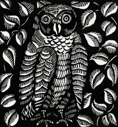 Eule, für das Gedicht Le hibou, aus Le Bestiaire ou Cortege d