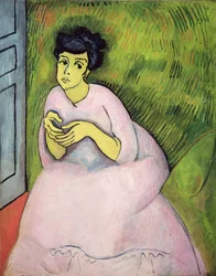 Die Frau in Pink