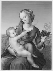 Die Madonna und das Kind, nach dem Bild im Berliner Museum