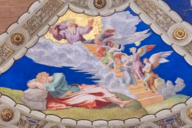 Jakobs Traum, Decke der Stanza di Eliodoro, Raum des Heliodorus