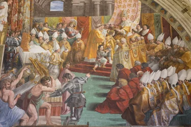 Die Krönung Karls des Großen, Saal des Borgobrandes