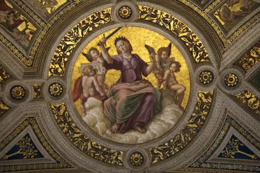 Justitia Fresko in der Stanza della Segnatura