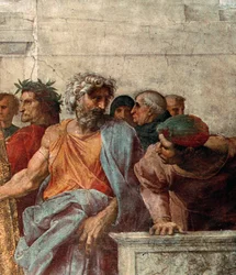 Disputa, aus der Stanza della Segnatura, 1508-11 (Detail)