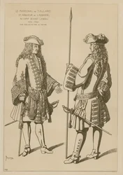 Marschall von Tallard und Herr Laubanie im Lager vor der Schlacht von Landau, November 1703