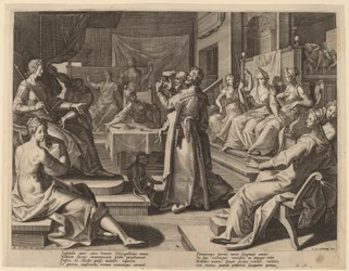 Heliogabalus und die weisen Frauen, 1589