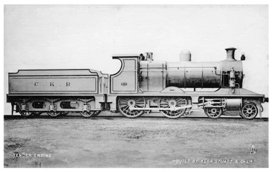 4-4-0 Tenderlokomotive, Dampflokomotive gebaut von Kerr, Stuart und Co, frühes 20. Jahrhundert