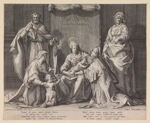 Heilige Familie mit Zacharias, Elisabeth und Johannes dem Täufer