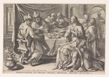 Maria Magdalena wäscht die Füße Christi