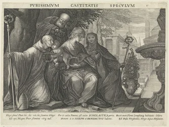 Heilige Familie mit dem Heiligen Benedikt und der Heiligen Scholastika