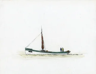 Gabare auf der Gironde-Mündung